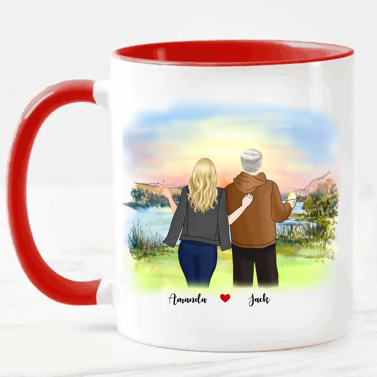 Far & dotter personlig mugg