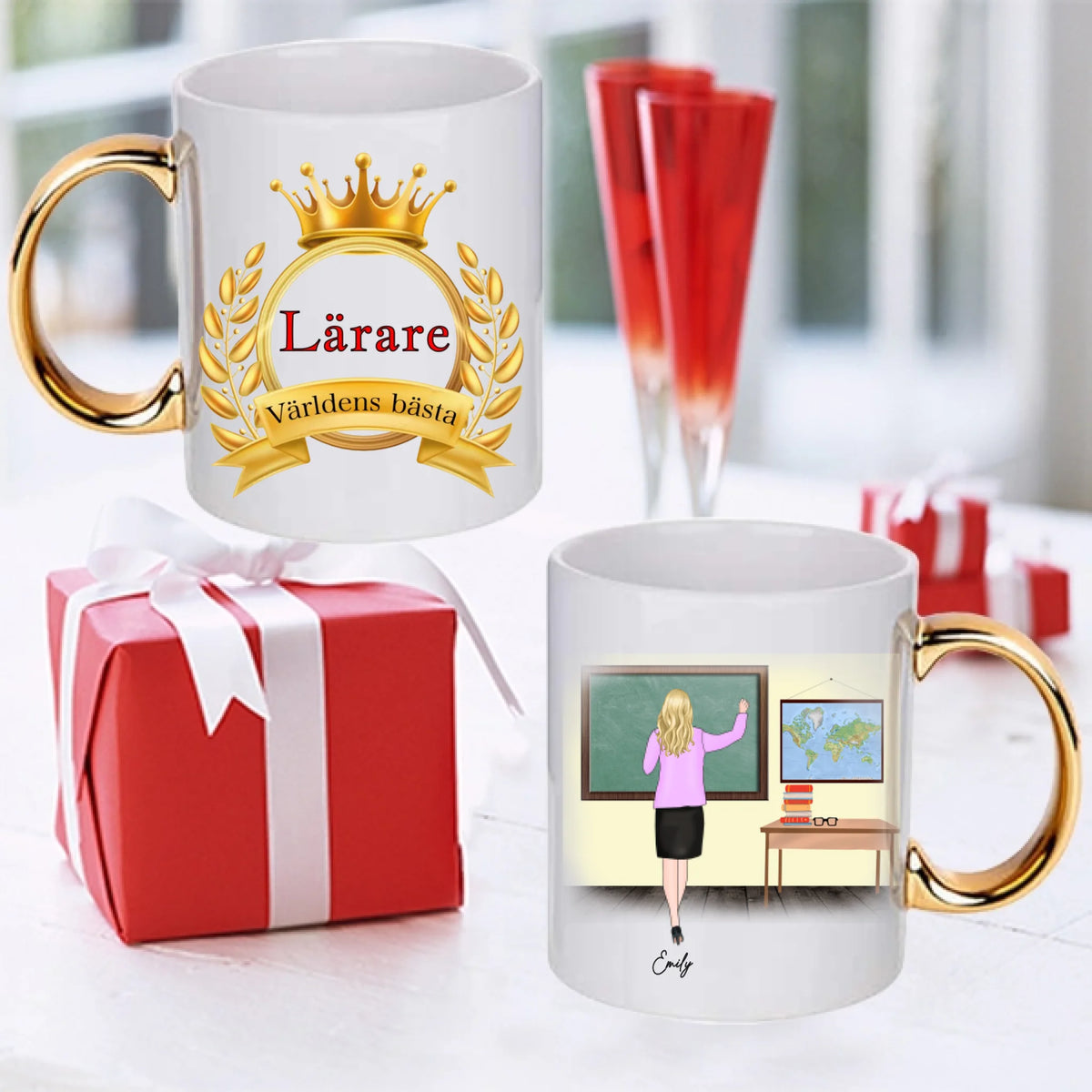 Lärare presentmugg.