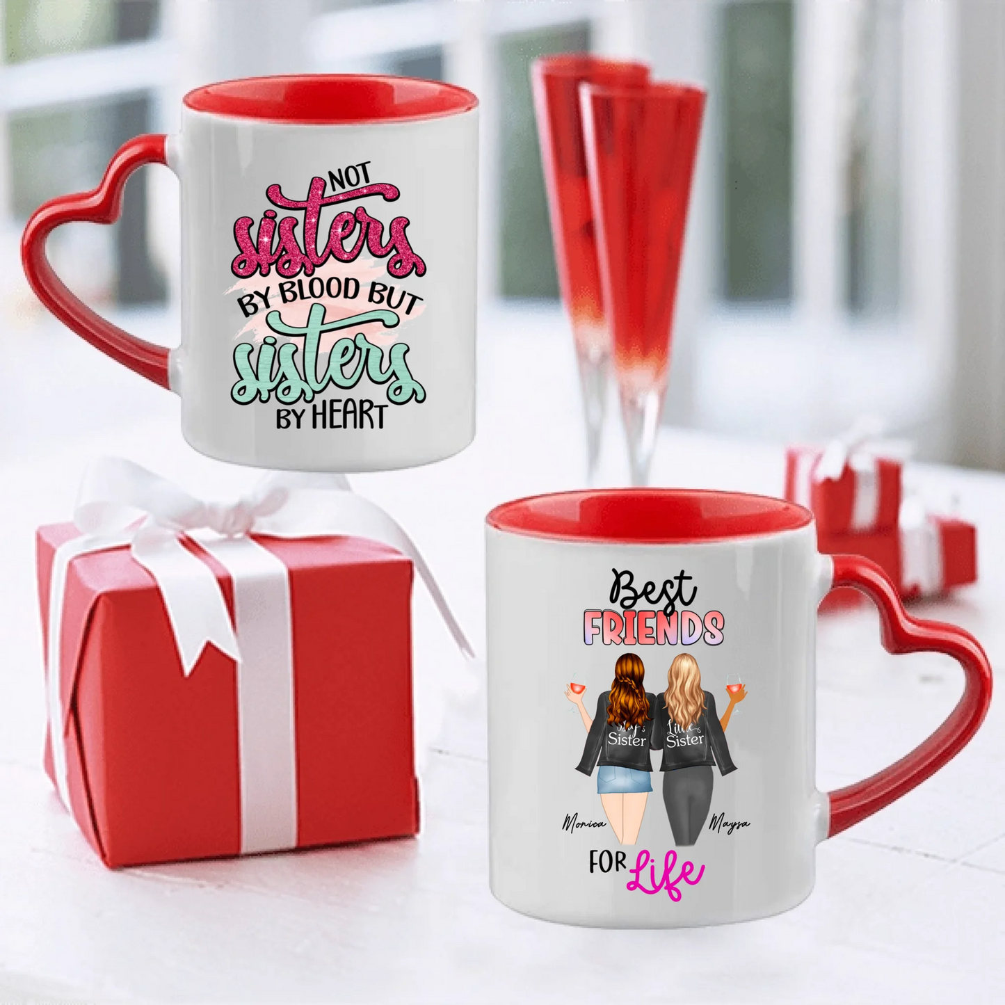 Bästa vän personlig mugg - BFF Personlig mugg
