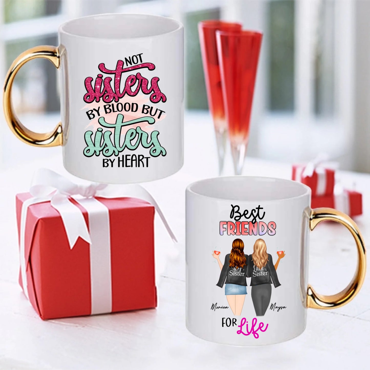 Bästa vän personlig mugg - BFF Personlig mugg
