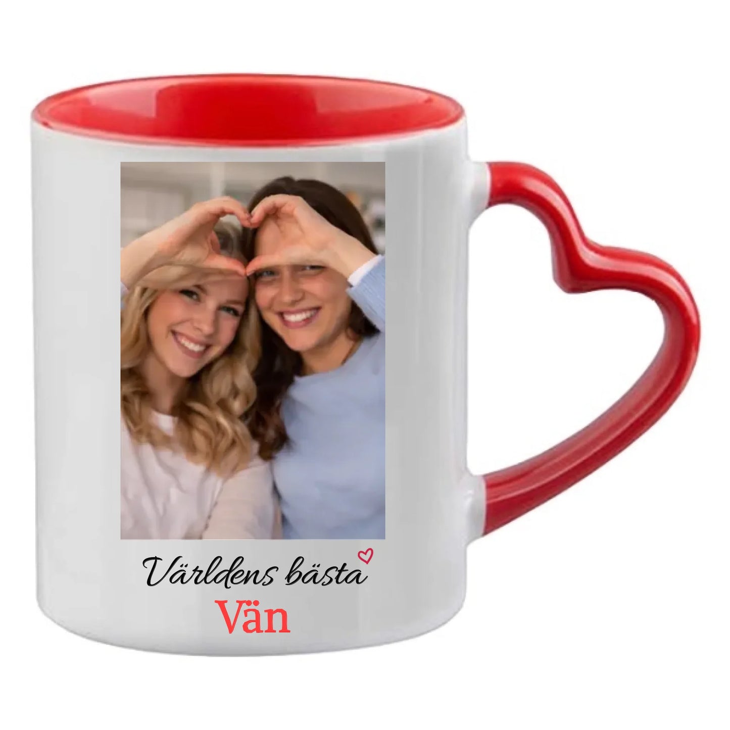 Världens bästa vän  personlig mugg - GULD HANDTAG