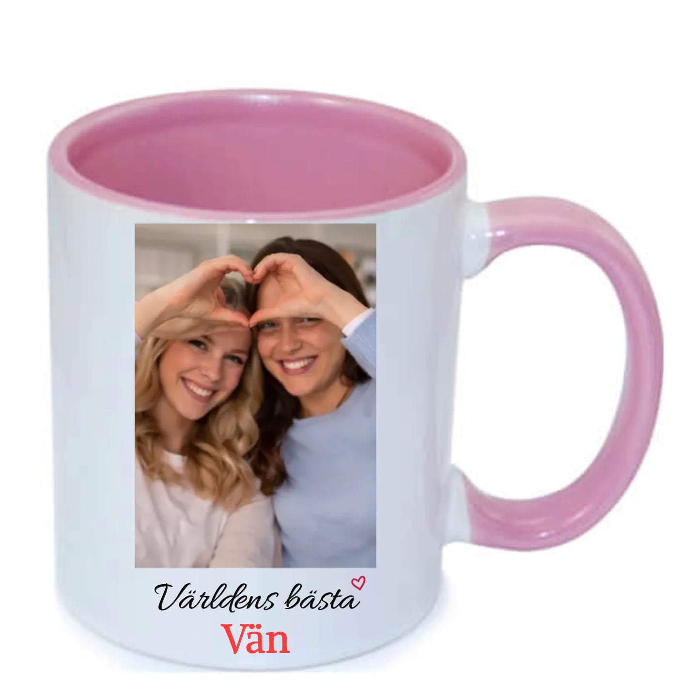 Världens bästa vän  personlig mugg - GULD HANDTAG