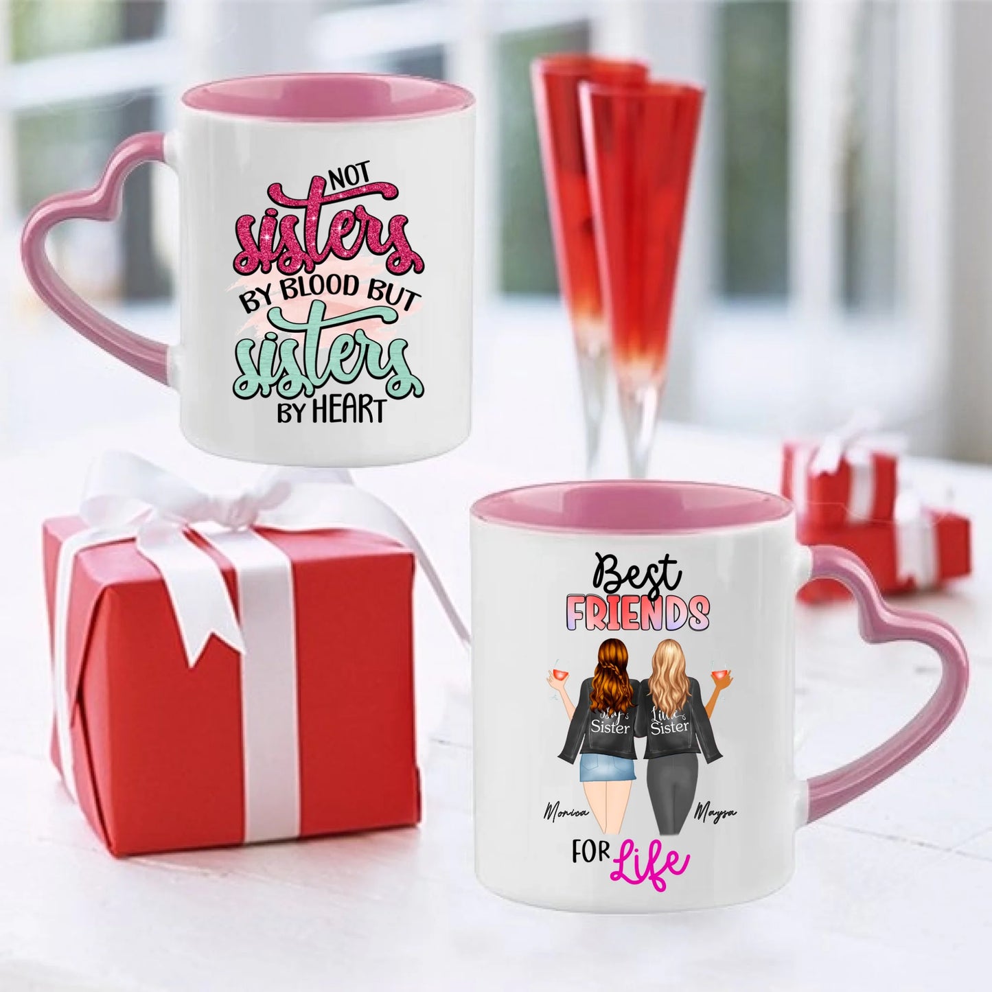 Bästa vän personlig mugg - BFF Personlig mugg