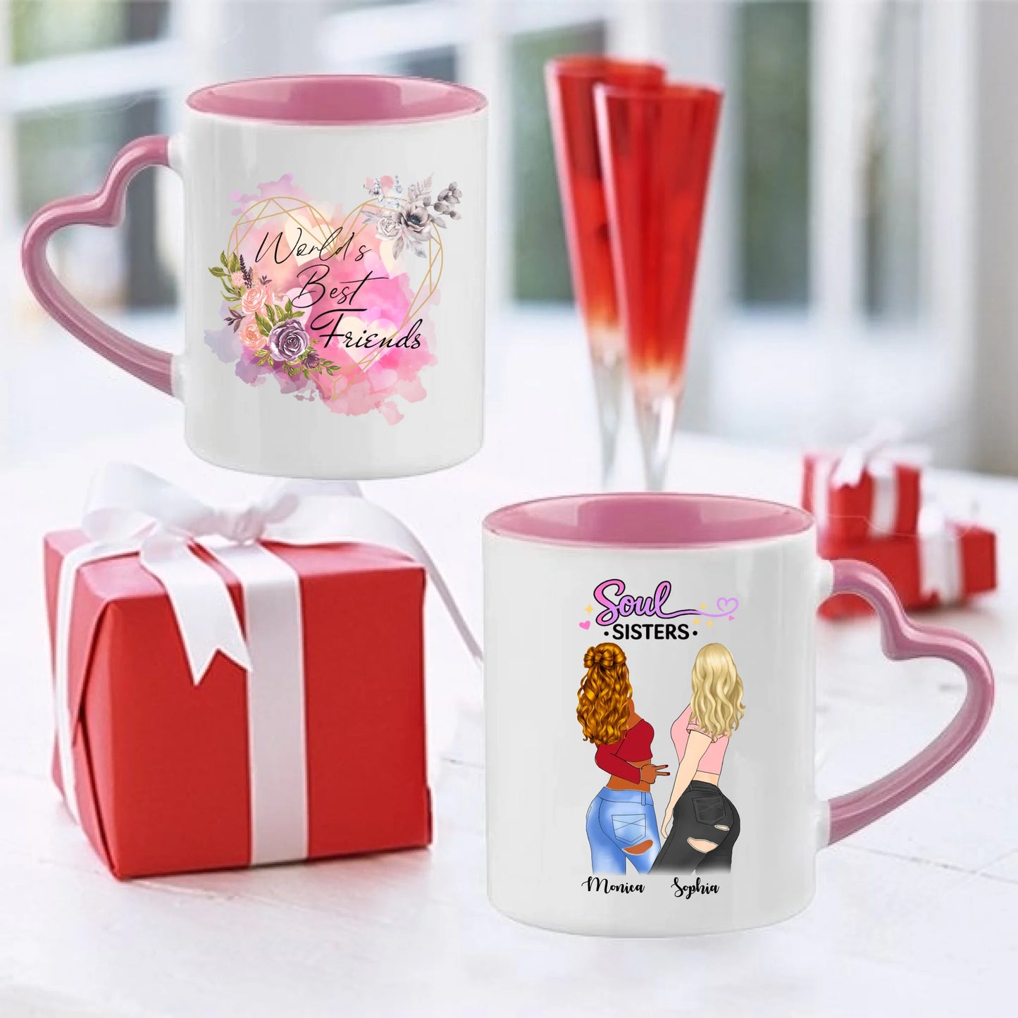 Bästa vän presentmugg