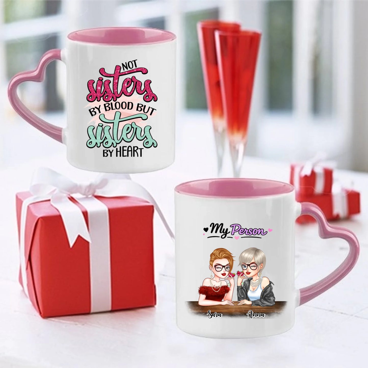 Bästa vänner mugg och tavla