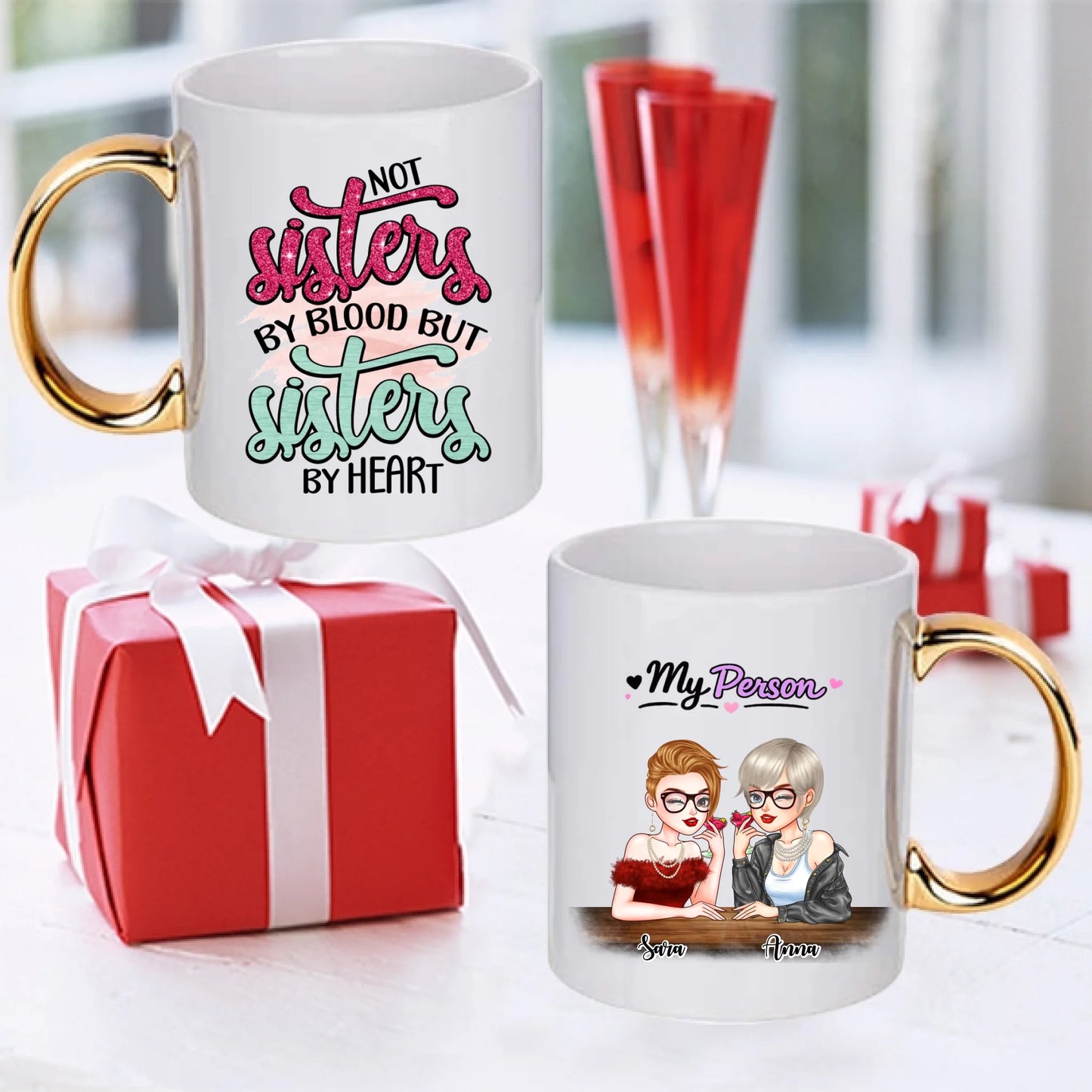 Bästa vänner mugg och tavla