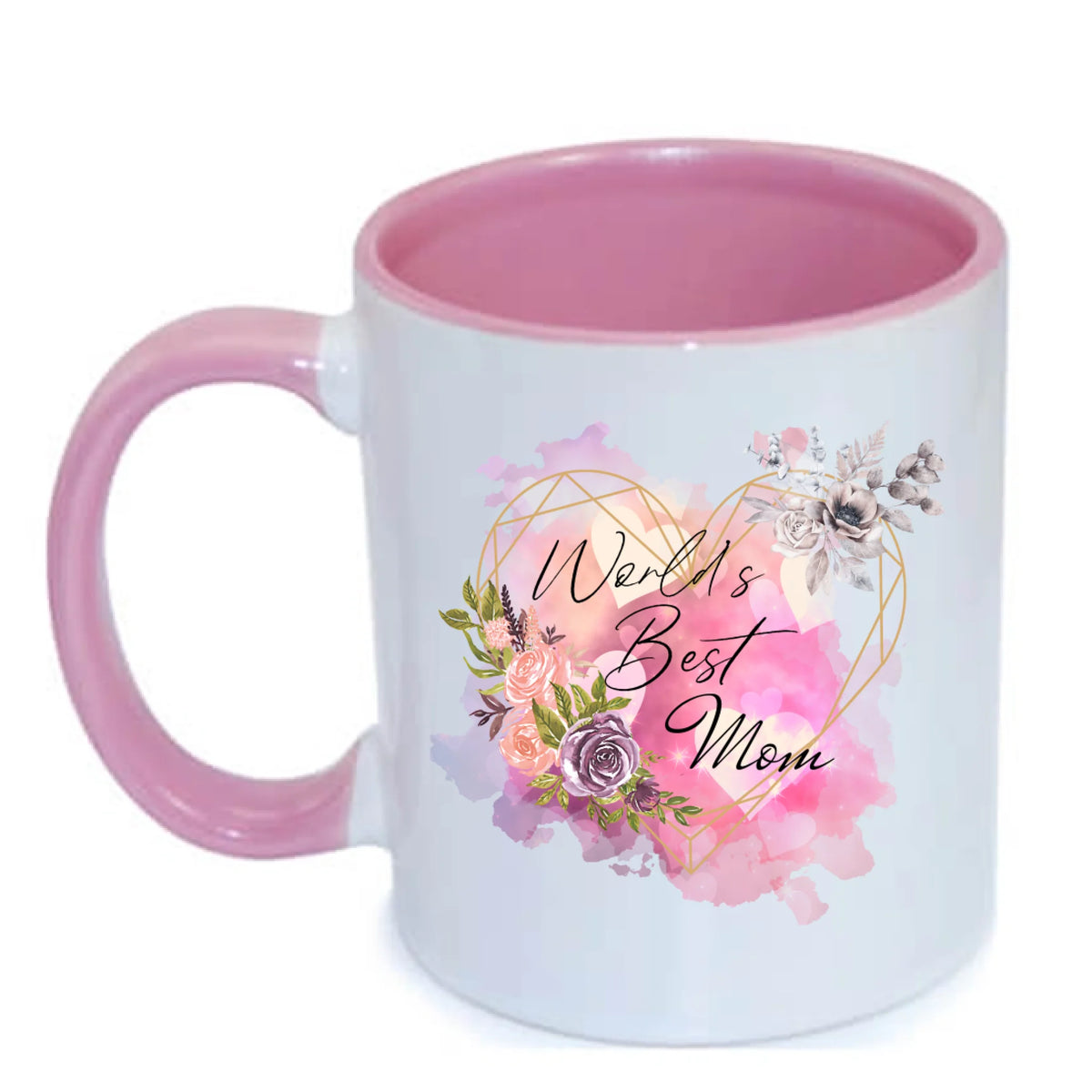 Mamma personlig mugg med son och dotter