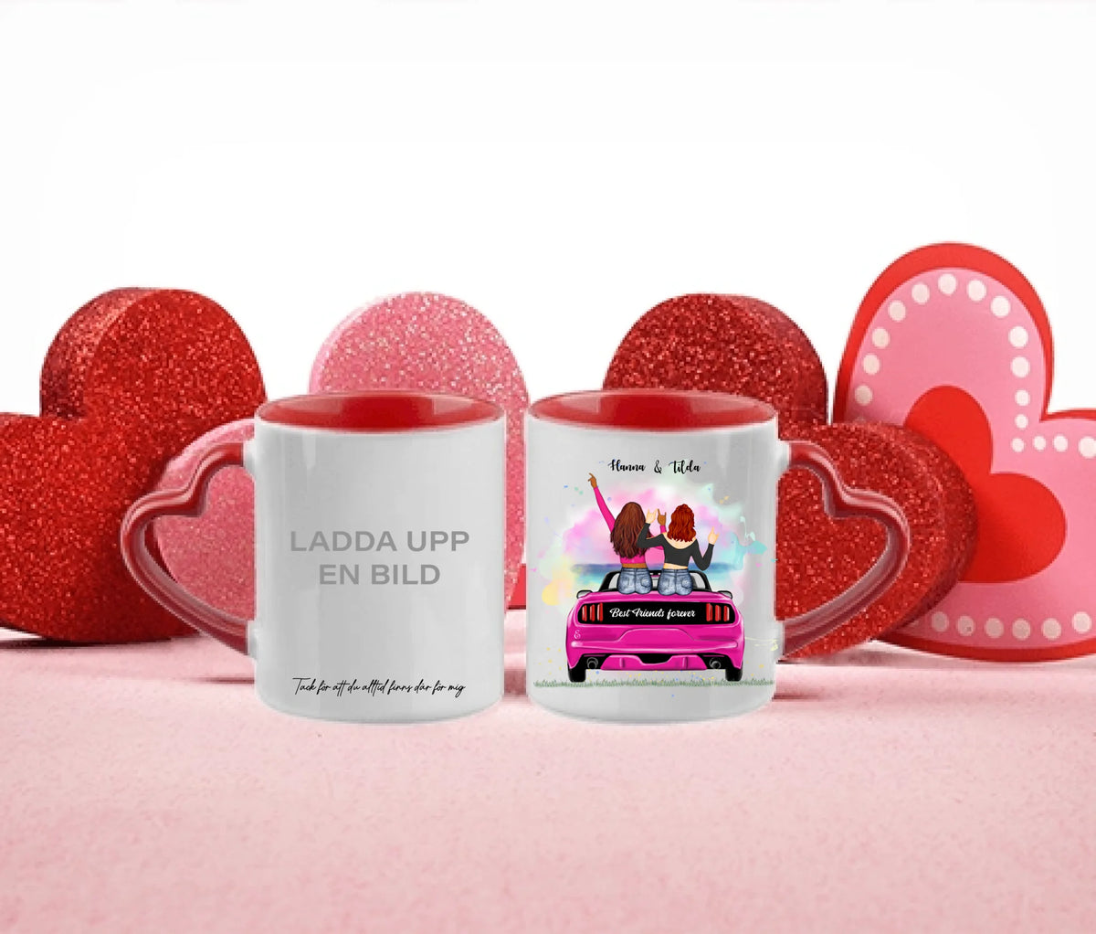 2 upp till 5 vänner personlig mugg / bildesign