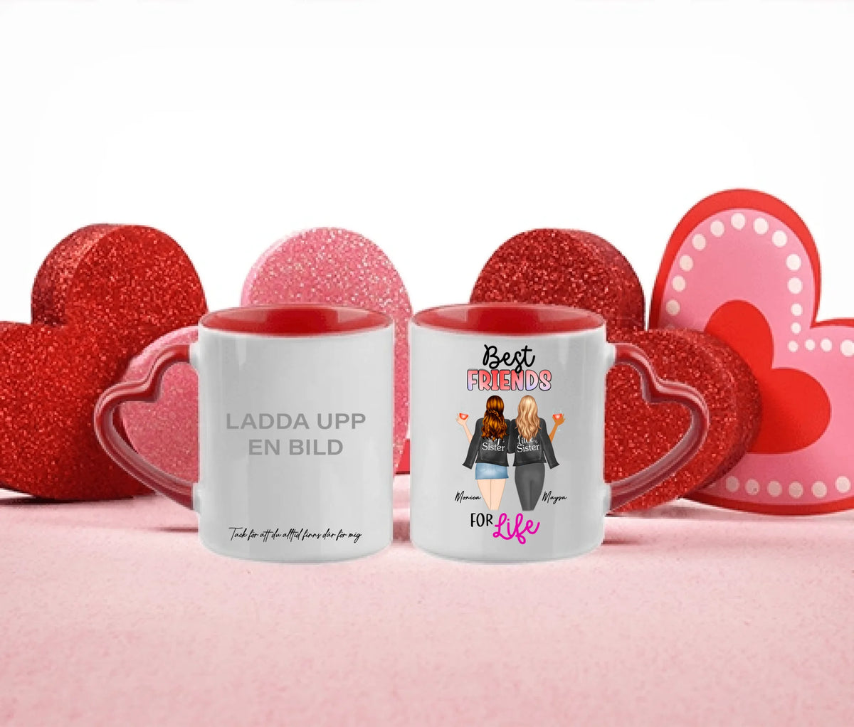 Bästa vän personlig mugg - BFF Personlig mugg